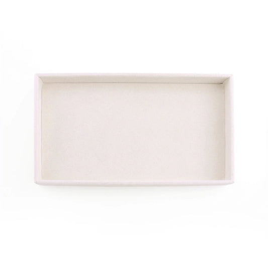 Plateau à Bijoux Velours Beige sans Compartiments