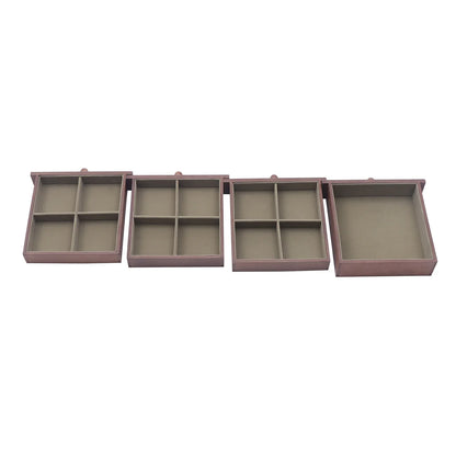 Boîte à Bijoux 5 Niveaux avec Miroir – Grande Capacité, Doublure Bois
