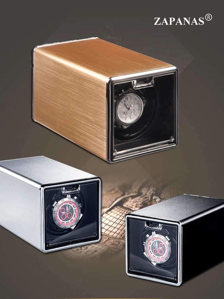 Boîte à Montre Automatique Cuir Rouge Design Fin