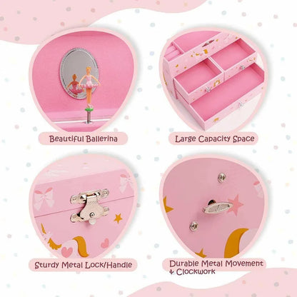 Boîte à Bijoux Musicale Château Licorne