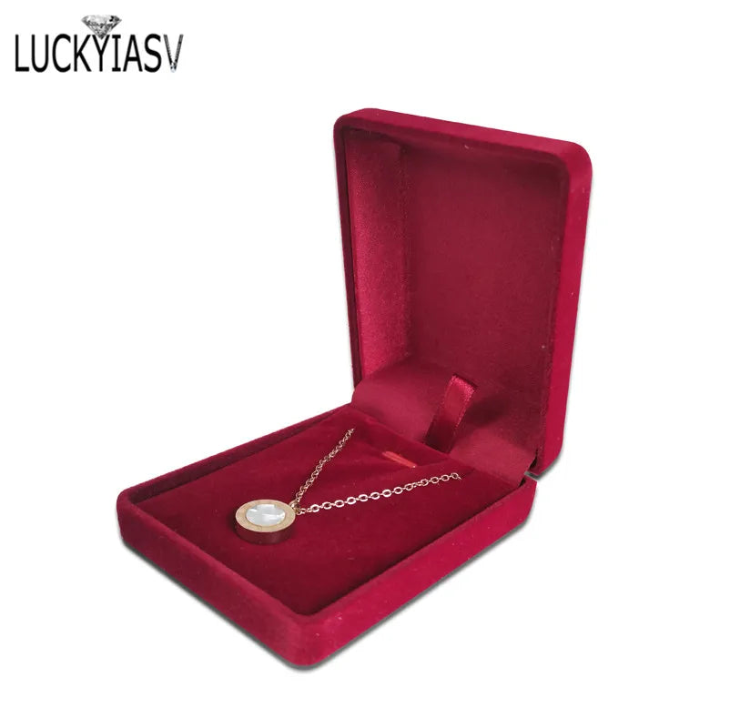 Écrin Nuptial Velours Noir – Collier