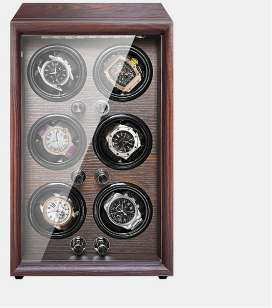 Remontoir 6 Montres Bois Pile