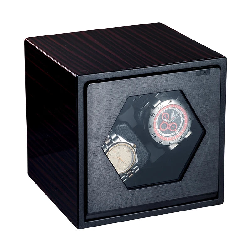 Remontoir 2 Montres Laqué Noir