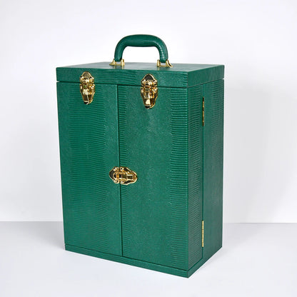 Coffret Bijoux Luxe Bois et Simili Cuir