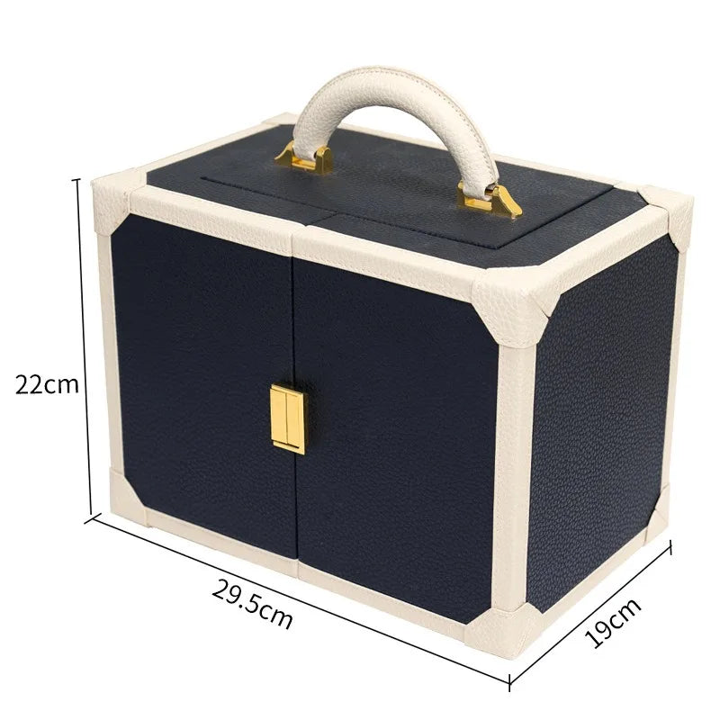 Grand Coffret Bijoux Double Porte Noir