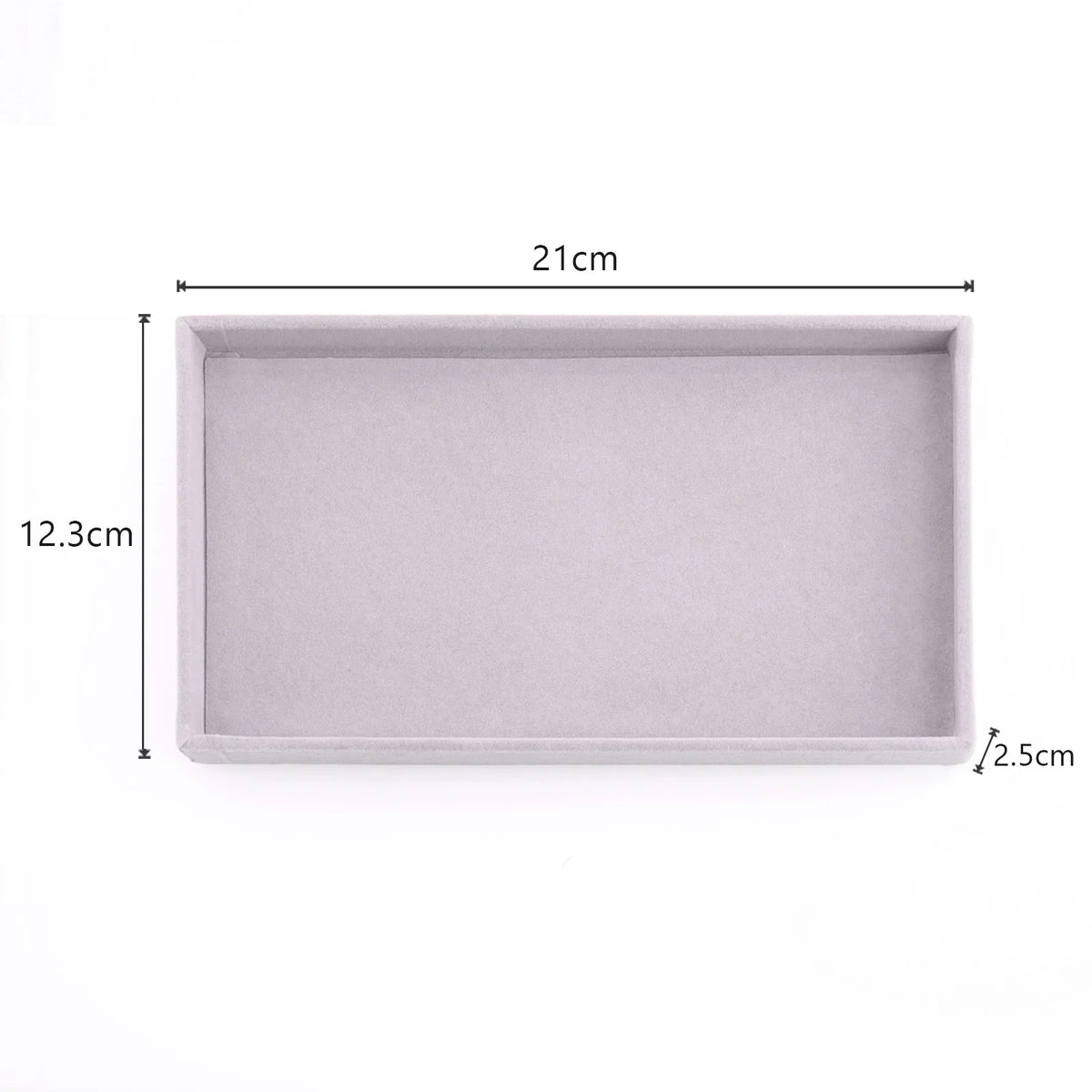 Plateau à Bijoux Velours Beige 18 Compartiments
