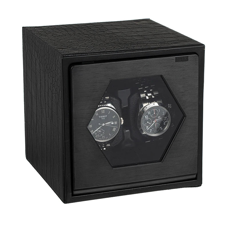 Remontoir 2 Montres Laqué Noir