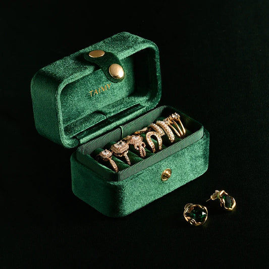 Écrin à Bague Vintage Velours Personnalisable Délicat