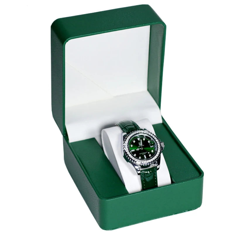 Boîte à Montre Homme 1 Montre Cuir PU Marron – Coffret Cadeau avec Coussin