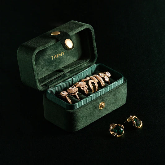 Écrin à Bague Vintage Velours Personnalisable Idéal Demande