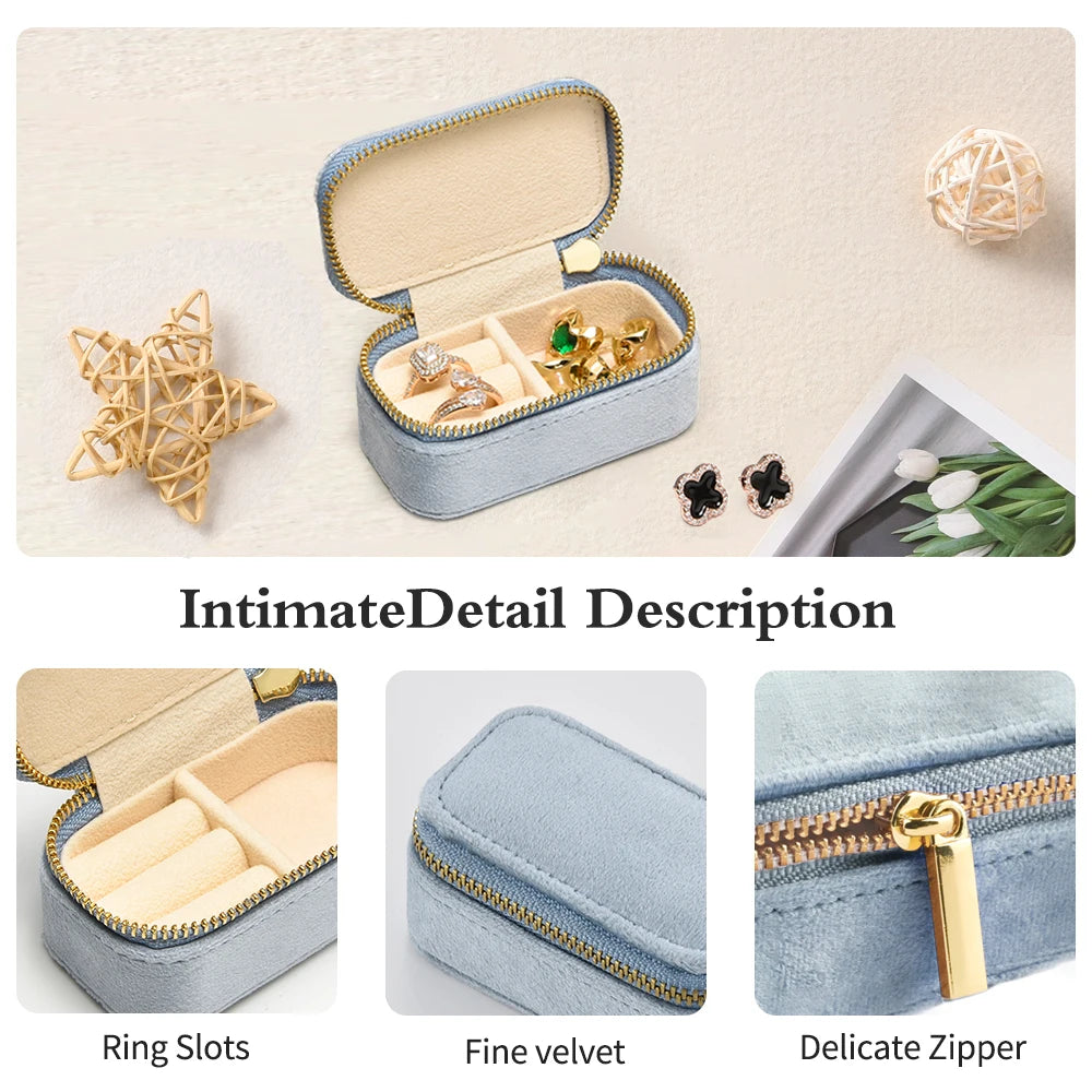 Mini Boîte à Bijoux Velours Douillette Personnalisable