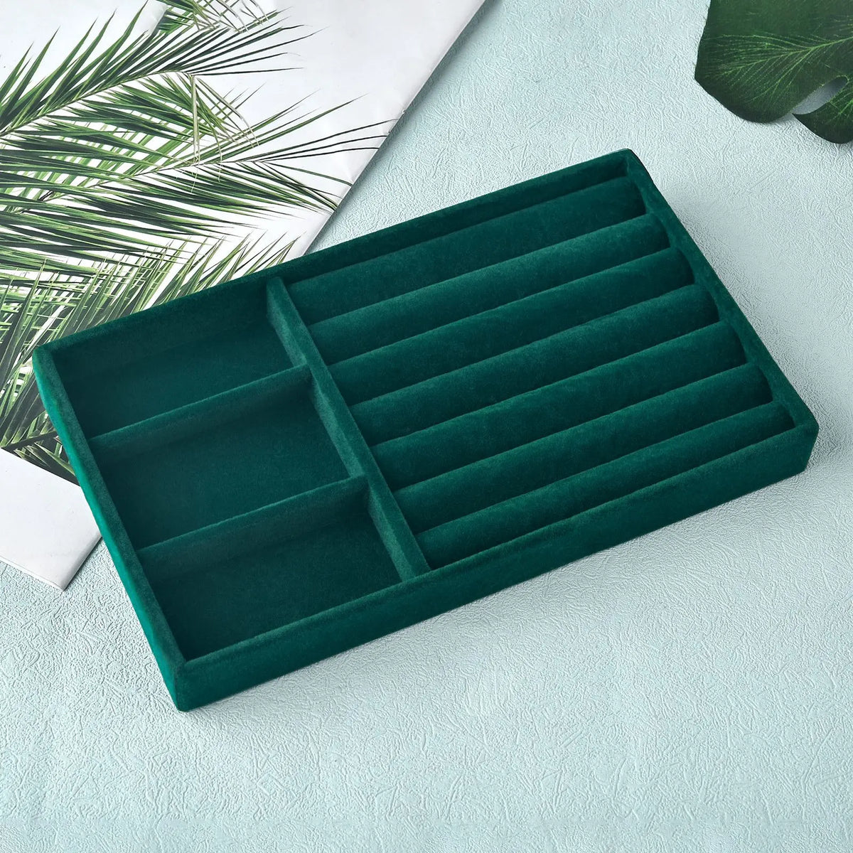 Tiroir à Bijoux Flanelle Noire Dressing Pratique