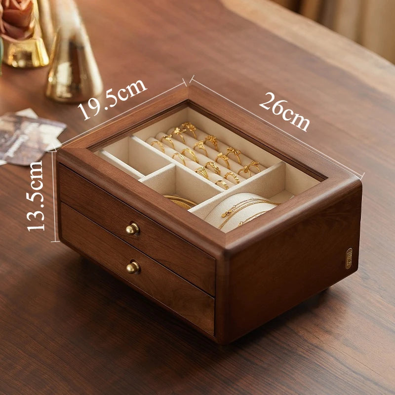 Coffret Bijoux Bois Rétro
