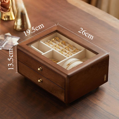 Coffret Bijoux Bois Rétro