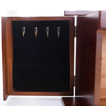 Boîte à Bijoux en Bois Gravé 6 Niveaux – Présentoir à Colliers