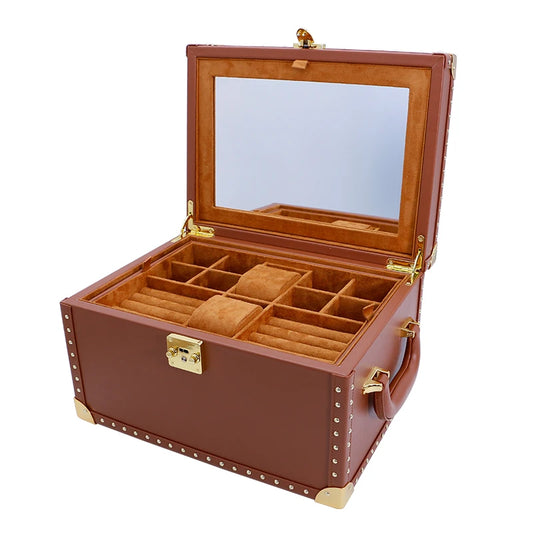 Coffret à Bijoux et Montre en Bois et Cuir – Finition Sur Mesure