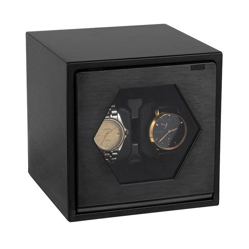 Remontoir 2 Montres Laqué Noir