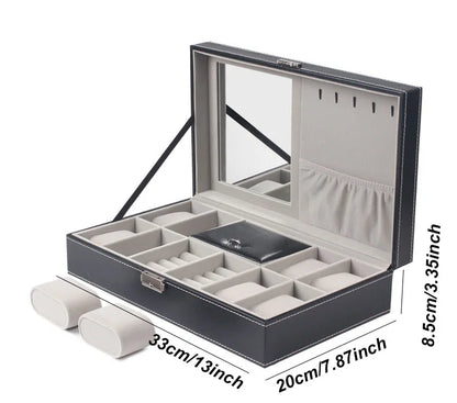 Coffret Montres Homme Grande Capacité – Édition Signature