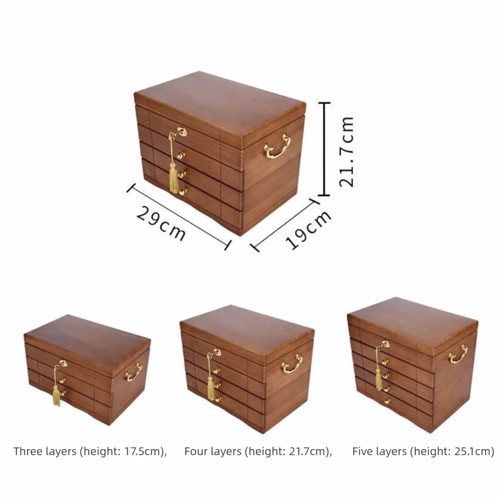 Coffret Bijoux Bois Serrure