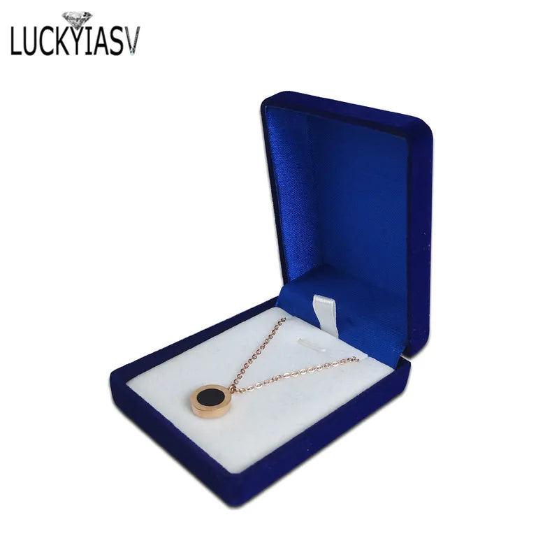 Écrin Nuptial Velours Noir – Collier