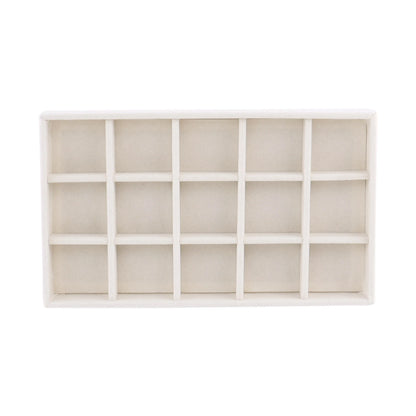 Plateau à Bijoux Velours Beige sans Compartiments