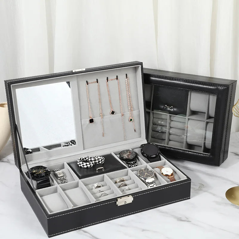 Boîte à Montres Homme 9 Compartiments – Édition Prestige