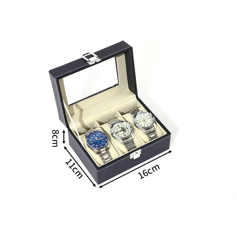 Boîte à Montre Homme 6 Compartiments Effet Noyer – Édition Prestige