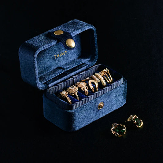 Écrin à Bague Vintage Velours Personnalisable Doux