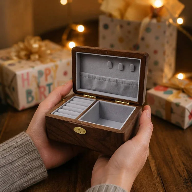 Boîte à Musique Ours de Noël Bois