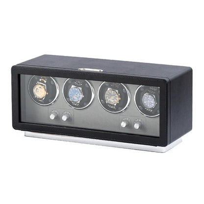 Boîte à Montre Automatique 4 Montres Cuir Premium – Anti-Magnétique