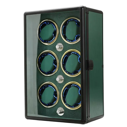 Remontoir 4 Montres Aluminium Vert