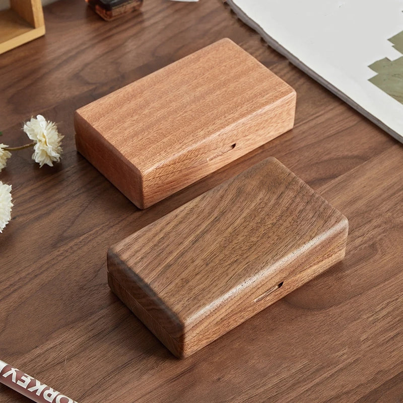 Boîte à bijoux en bois vintage