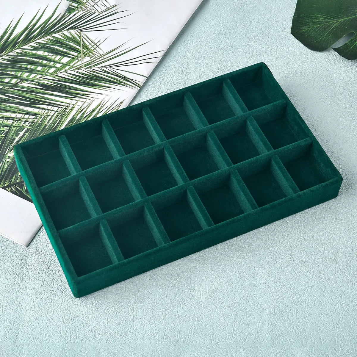 Tiroir à Bijoux Flanelle Noire Dressing Pratique