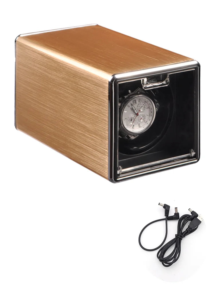 Boîte à Montre Automatique Cuir Rouge Design Fin