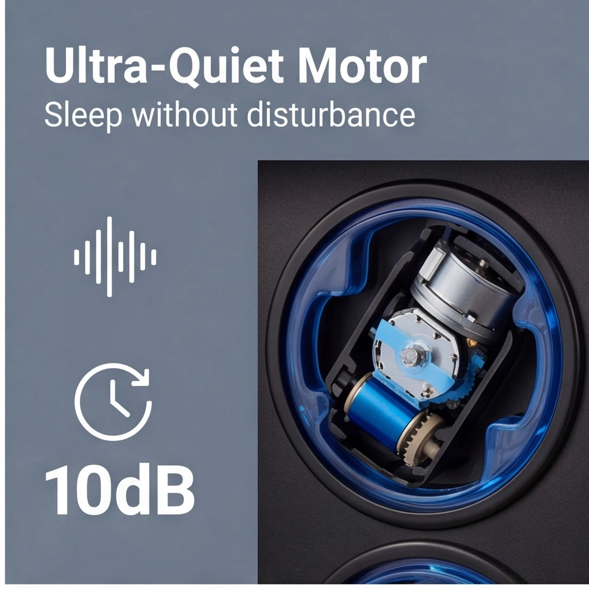 Remontoir 4 Montres Noyer LED Bleue