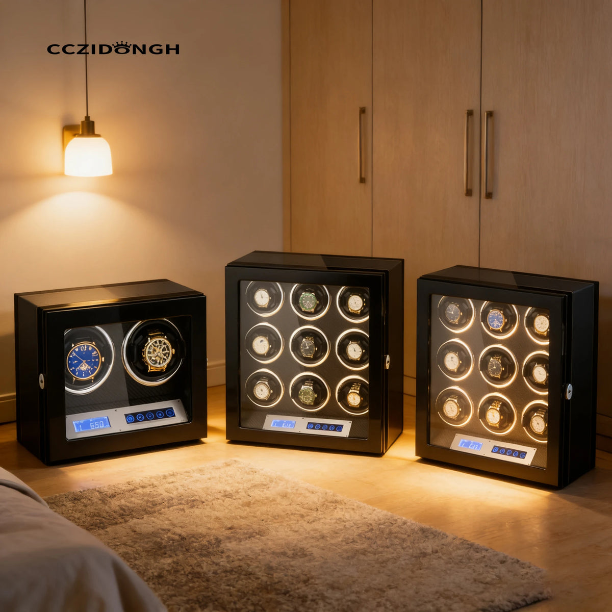 Remontoir 2 Montres Bois Gyroscopique