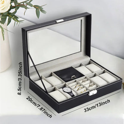 Boîte à Montres Homme 9 Compartiments – Édition Prestige