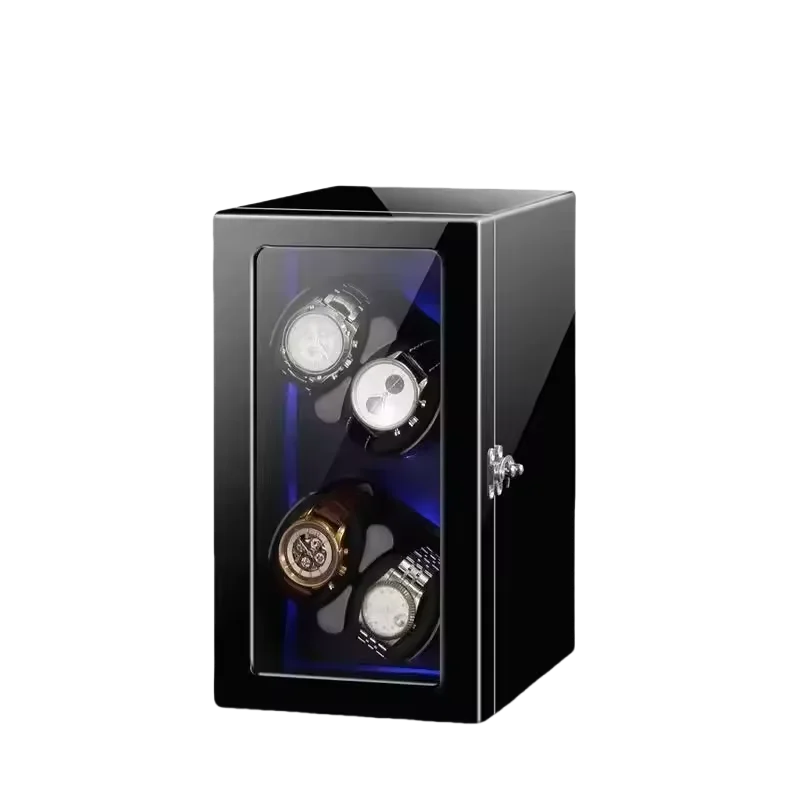 Remontoir 8 Montres Bois Marron Verrou