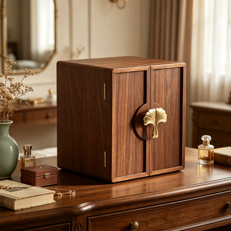 Boîte à Bijoux en Bois avec Serrure – Traitement Anti-Oxydation