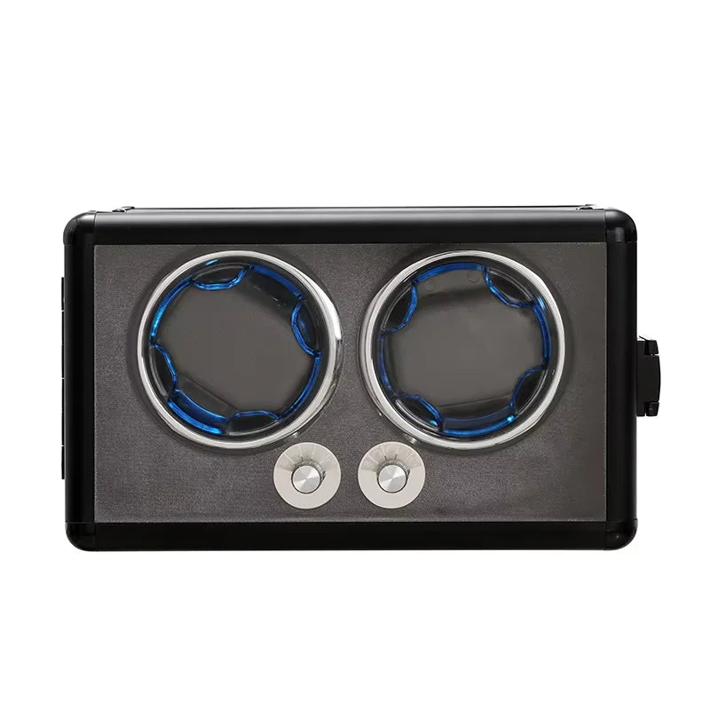 Remontoir 2 Montres Aluminium Noir