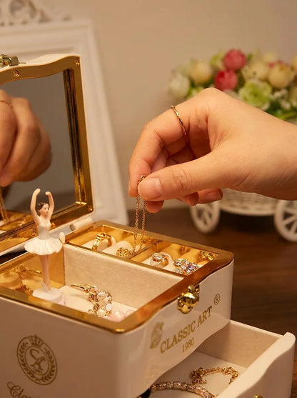 Boîte à bijoux musical fille – Rêve et mélodie