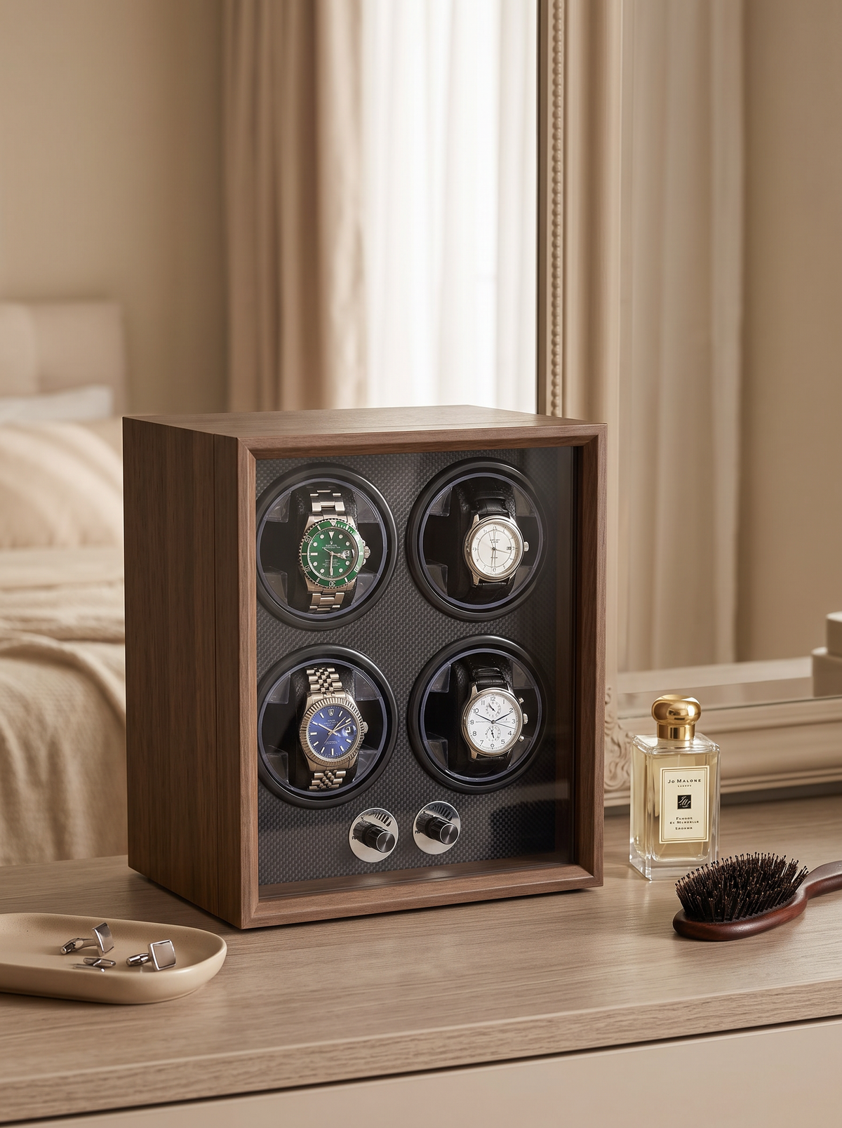 Remontoir Meuble Noyer Compact