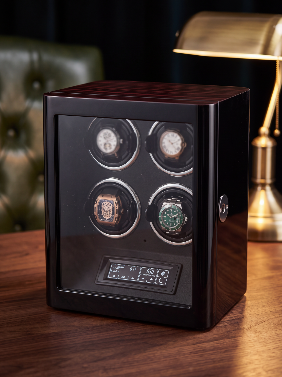 Remontoir 4 Montres Bois Empreinte