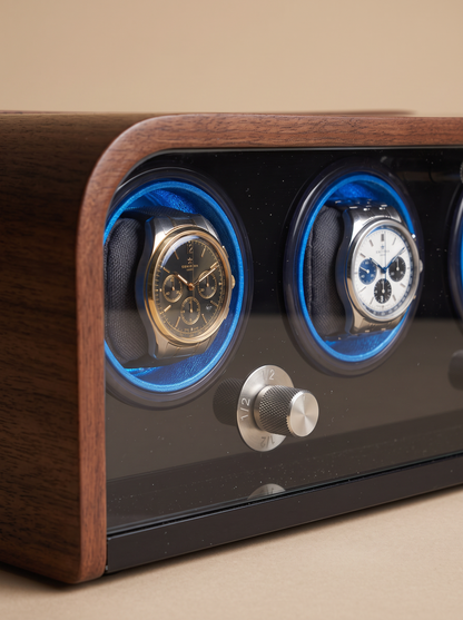 Remontoir Bois LED Bleu