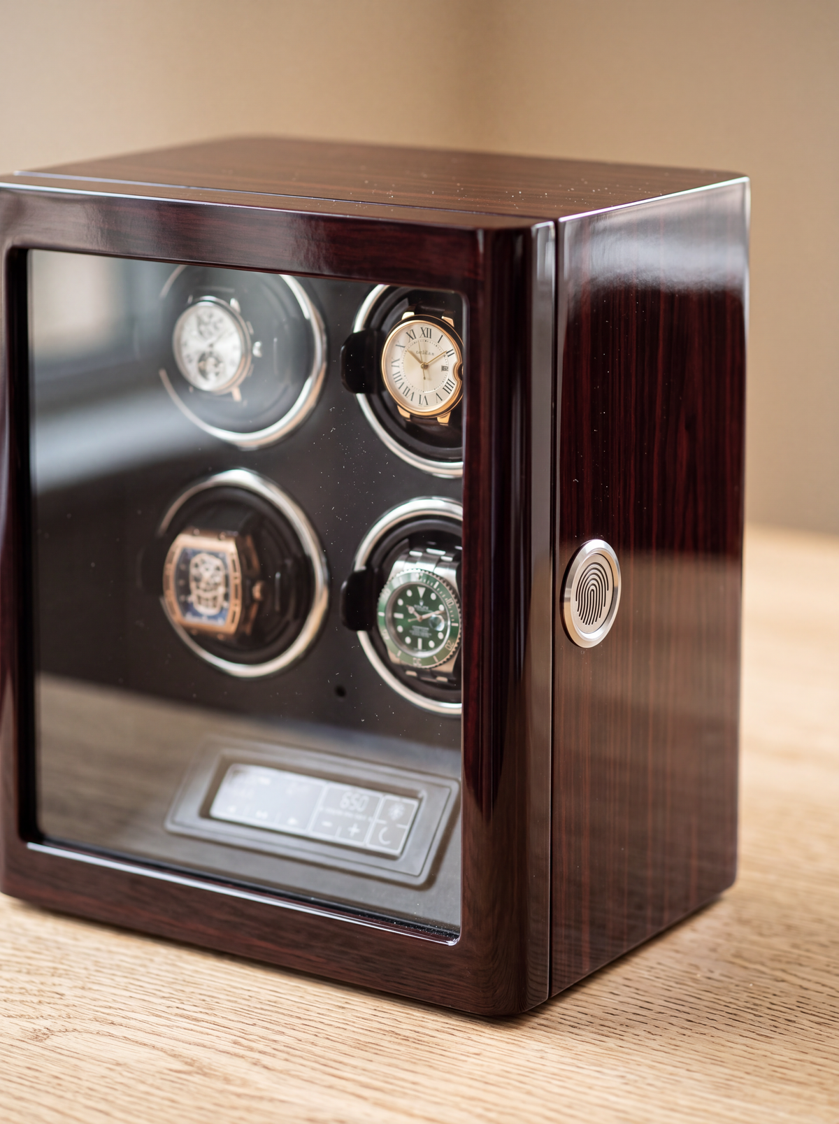 Remontoir 4 Montres Bois Empreinte