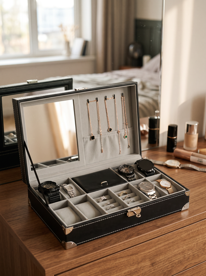 Coffret Montres Homme Grande Capacité – Édition Signature