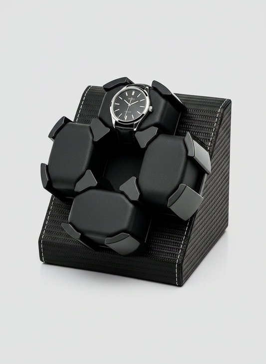 Boîte à montre automatique format voyage avec montre