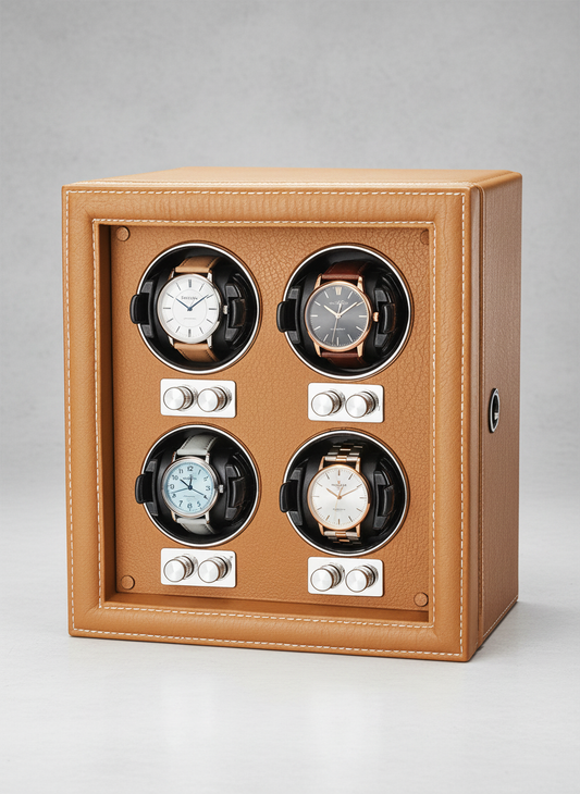 Boîte à montre automatique cuir verrou avec montres