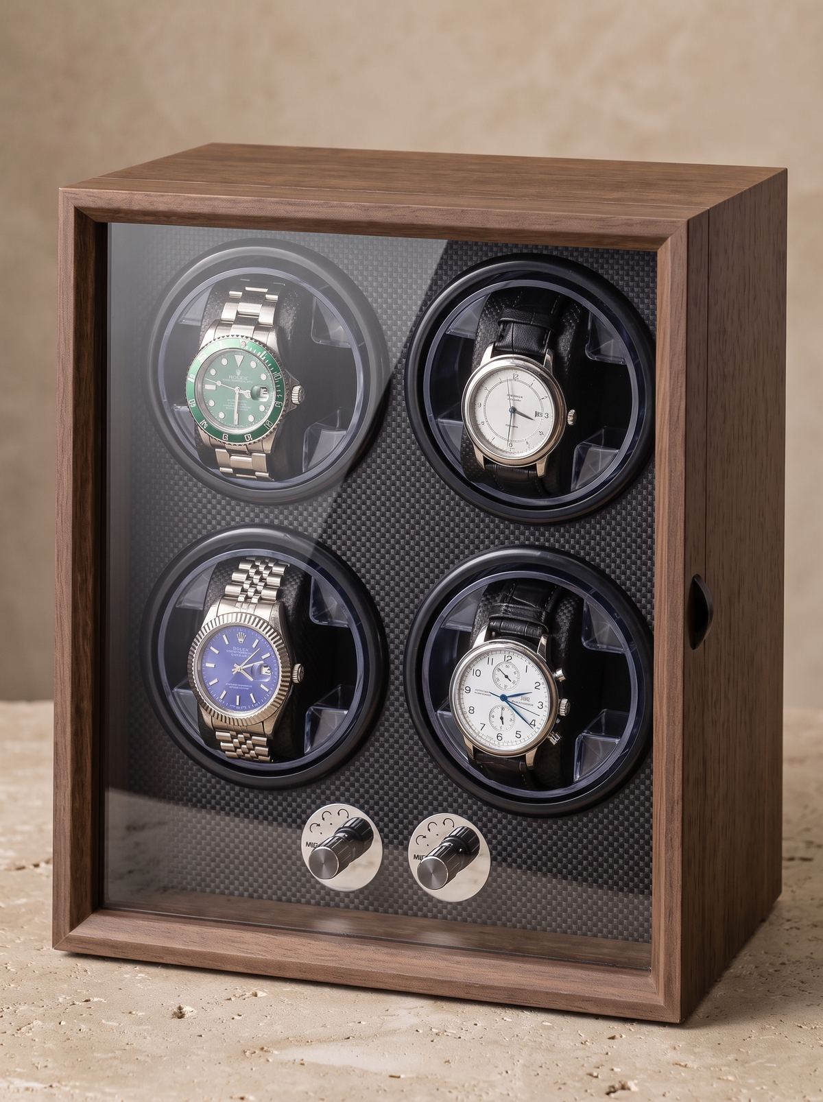 Remontoir Meuble Noyer Compact