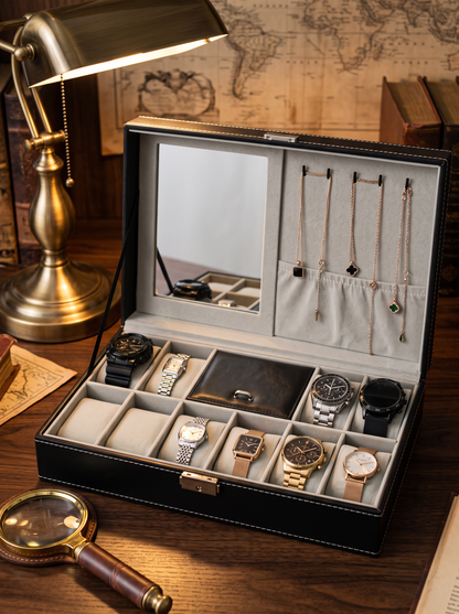 Coffret Montres Homme Grande Capacité – Édition Signature